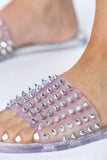 Dangerously Obsessed Flat Sandal - Clear