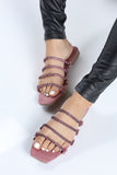 Last Chance Flat Sandal - Mauve
