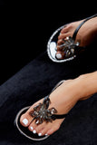 Flower Bomb Sandal - Black