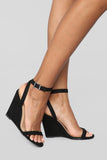 Excuse Me Miss Wedges - Black