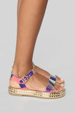 It's Been Awhile Flat Sandals - Multi
