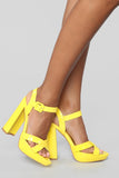 The Way I Am Heeled Sandals - Yellow