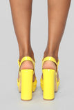 The Way I Am Heeled Sandals - Yellow