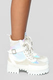 For The Thrill Bootie - White