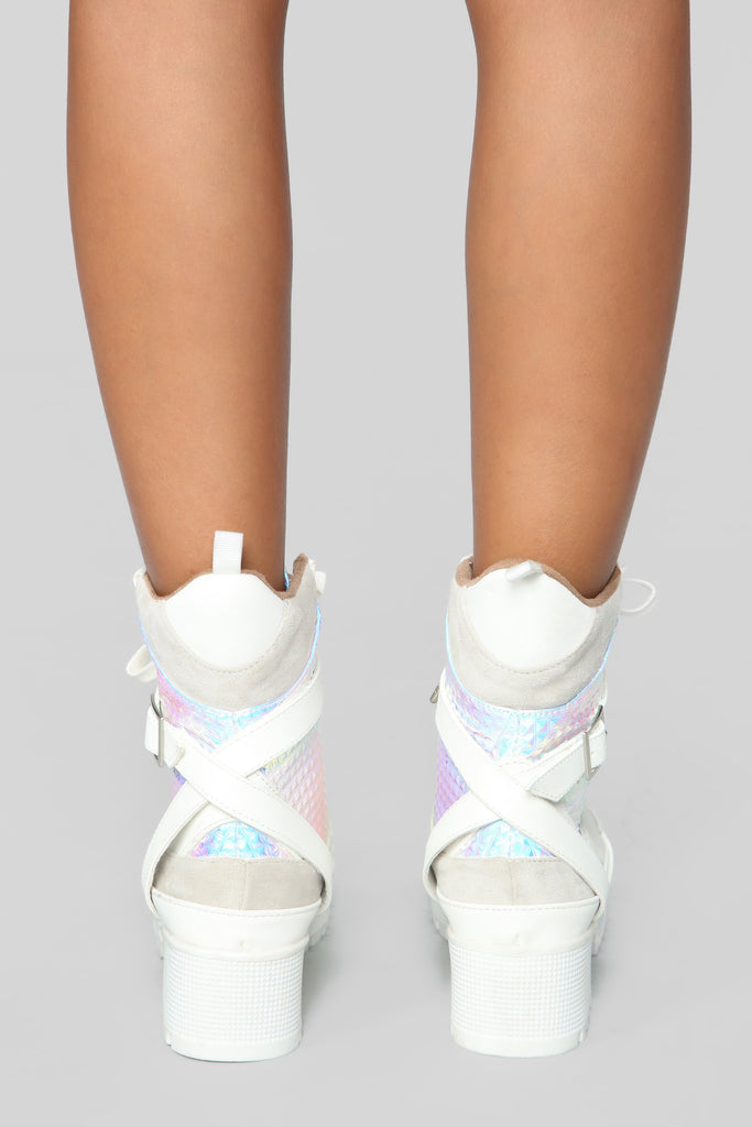For The Thrill Bootie - White