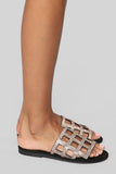 Give It To You Flat Sandal - Black
