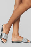Wishing On A Star Flat Sandal - Black