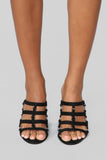 All At Once Heeled Sandals - Black