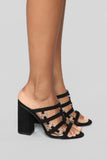 All At Once Heeled Sandals - Black