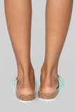 Mix It Up Flat Sandals - Blue