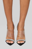Passing Through Make Way Heeled Sandals - Black