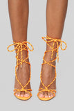 Move It Heeled Sandal - Neon Orange