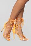 Move It Heeled Sandal - Neon Orange