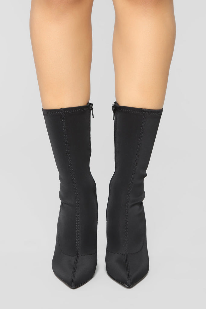 Catch Me Later Bootie - Black