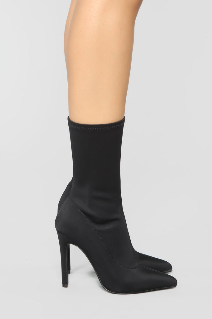 Catch Me Later Bootie - Black