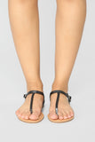 Believe It Or Not Flat Sandals - Black