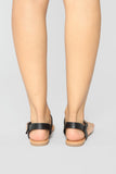 Believe It Or Not Flat Sandals - Black