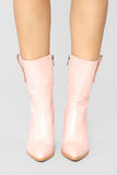Apology Accepted Booties - Pink