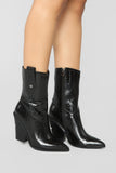 Apology Accepted Booties - Black
