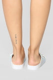 Why Me Flat Sandal - White