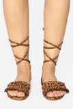 So Clever Flat Sandals - Leopard