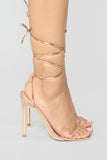 Precious Heeled Sandal - Rose Gold