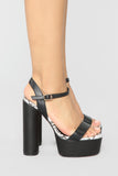 Those Are Killer Heeled Sandals - Black