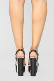 Those Are Killer Heeled Sandals - Black