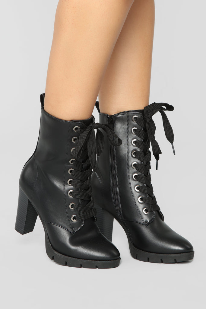 Mixed Feelings Booties - Black