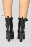 Mixed Feelings Booties - Black