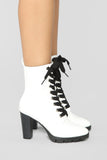 Mixed Feelings Booties - White