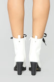 Mixed Feelings Booties - White