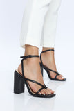 All Your Attention Heeled Sandal - Black