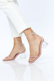 Just Once Heeled Sandals - Nude