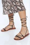 Your Best Choice Flat Sandals - Black