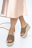 Hot Spot Wedges - Tan/Multi
