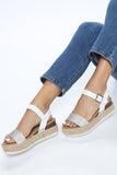 Wanting You Rhinestone Wedges - White