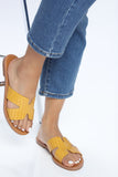 Invincible Flat Sandals - Yellow