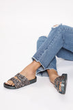 Feisty Girl Flat Sandals - Green