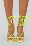 Move It Heeled Sandal - Neon Yellow