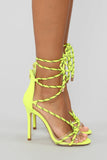 Move It Heeled Sandal - Neon Yellow