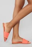 I Believe In You Flat Sandals - Coral