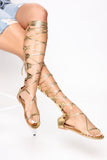 The Final Touch Gladiator Sandals - Gold