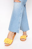 Letting Go Flat Sandals - Yellow