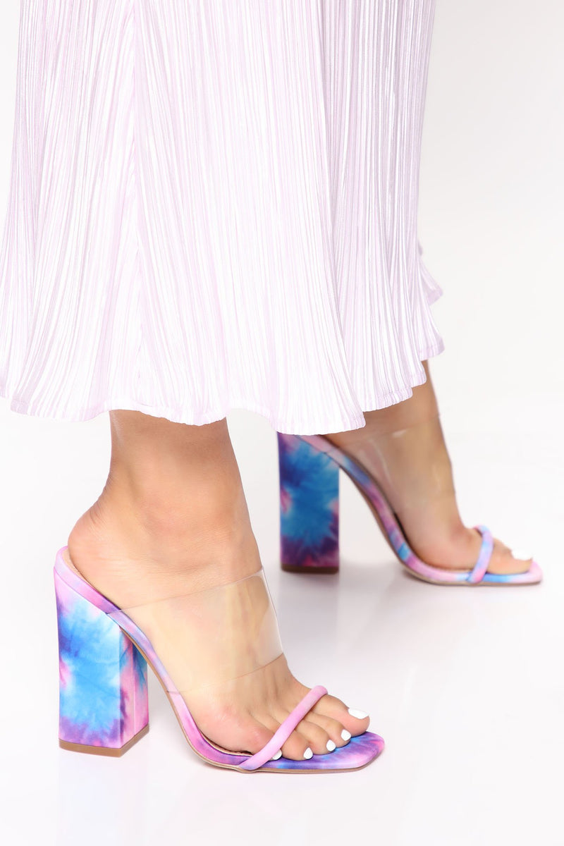 You Suit Me Well Heeled Sandals - Multi Color