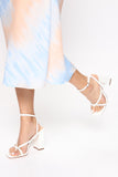 All Your Attention Heeled Sandal - White