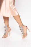 Too Good Heeled Sandals - Nude
