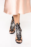 Here For The Attention Heeled Sandal - Black