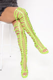 Didn't Notice Flat Sandals - Lime