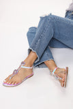 Struck On You Sandals - Multi Color